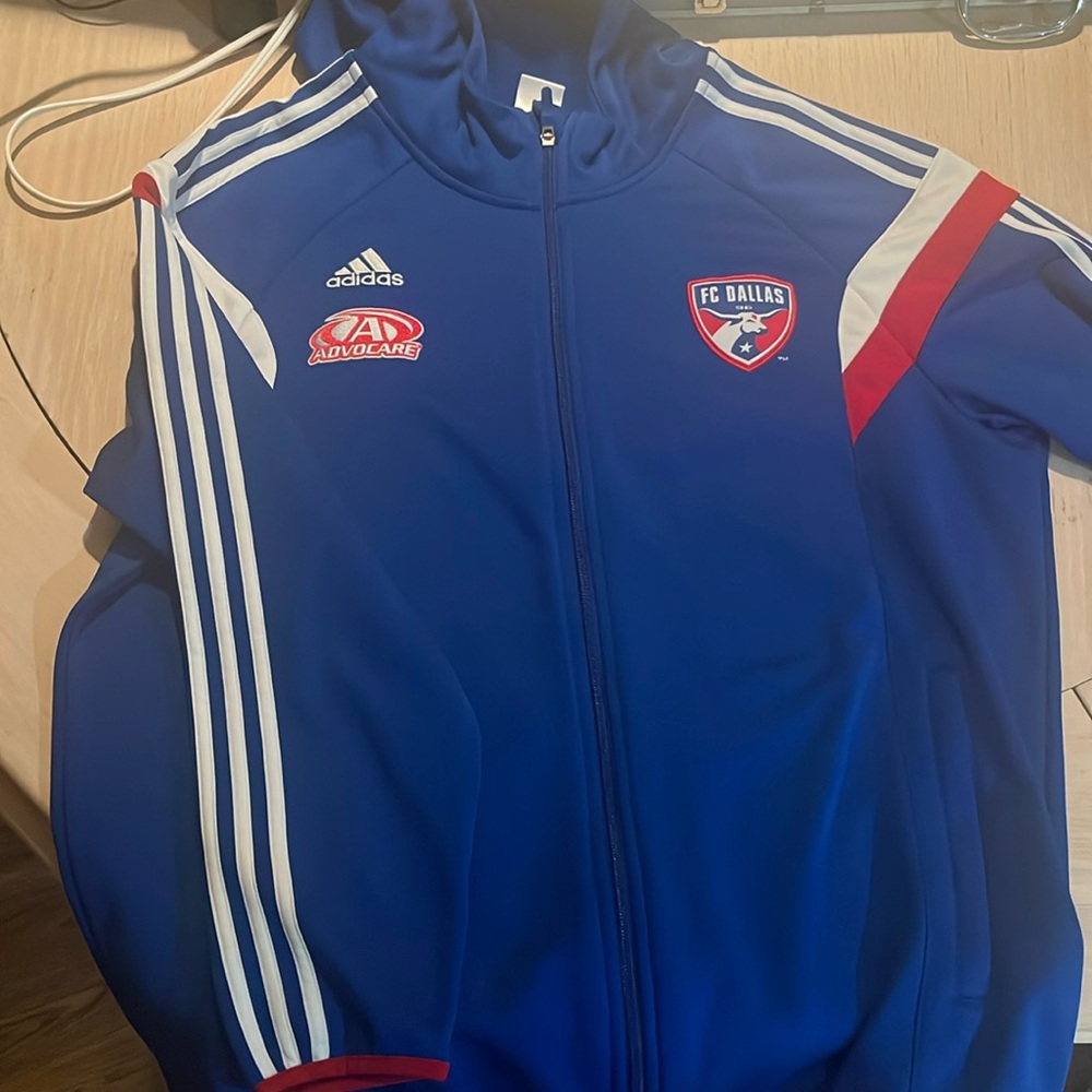2018 FC Dallas Zip Up Hoodie Adidas XL